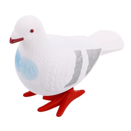 Kisangel Taube Aufziehbares Vogelfiguren Mini-Vogel-tierfiguren-Modell Vogelspielzeug Für Statuen Sammeln Tauben Für Tauben Vogel Figur Taube Figur Mini-vögel Plastik Weiß von Kisangel