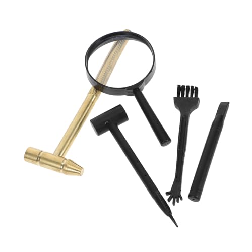 Kisangel Teiliges Ausgrabungsset mit Hammer Pinsel Meißel und Lupe Realistisches Archäologie Werkzeug für Dinosaurier und Edelstein Ausgrabungen Fördert und Entdeckerspaß Kisangel Teiliges Ausgrabungsset mit Hammer Pinsel Meißel und Lupe Realistisches Archäologie Werkzeug für Dinosaurier und Edelstein Ausgrabungen Fördert und Entdeckerspaß von Kisangel