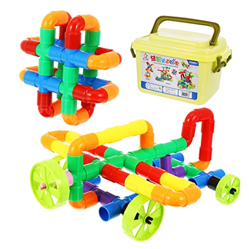 Kisangel Teiliges Bausteine Große Bunte Bausteine aus Kunststoff Fördert Kreativität und Feinmotorik Pädagogisches Steckspielzeug für Kleinkinder Aufbewahrungsbox Farblich Kisangel Teiliges Bausteine Große Bunte Bausteine aus Kunststoff Fördert Kreativität und Feinmotorik Pädagogisches Steckspielzeug für Kleinkinder Aufbewahrungsbox Farblich von Kisangel