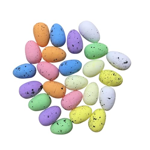 Kisangel Teiliges Bunte Realistische Wachteleier Deko Künstliche Simulation für Osterparty Vogel Eier Vielseitige Frühlingsdekoration Lehrreich und Farbenfroh Zufällige Zufällige Farbe von Kisangel
