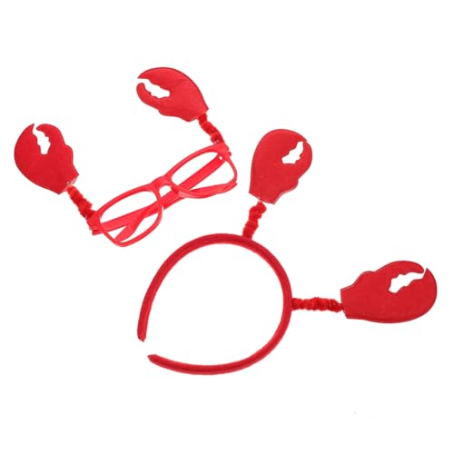 Kisangel Teiliges Krabben Kostümset mit Stirnband und Brille Lustiges Party Accessoire für Erwachsene Leicht Bequem Festliche Kopfbedeckung für Mädels und Jungs Kisangel Teiliges Krabben Kostümset mit Stirnband und Brille Lustiges Party Accessoire für Erwachsene Leicht Bequem Festliche Kopfbedeckung für Mädels und Jungs von Kisangel