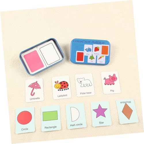 Kisangel Teiliges Lernspielzeug für Jahre Pädagogisches Literacy Puzzle in Blauer Metallbox Frühe Kognitive mit Formenerkennungskarten Sicher und Langlebig für Spielerisches Lernen Kisangel Teiliges Lernspielzeug für Jahre Pädagogisches Literacy Puzzle in Blauer Metallbox Frühe Kognitive mit Formenerkennungskarten Sicher und Langlebig für Spielerisches Lernen von Kisangel