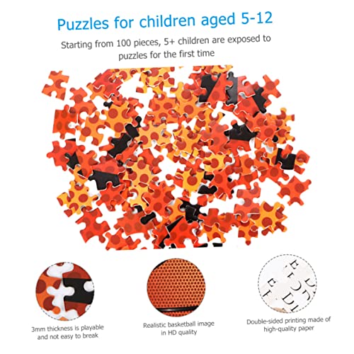 Kisangel Teiliges Puzzle für Erwachsene Stressabbau und Logisches Fördern Rundes Basketball Design aus Hochwertigem Dekoration und Geschenkidee für Freunde und Familie von Kisangel
