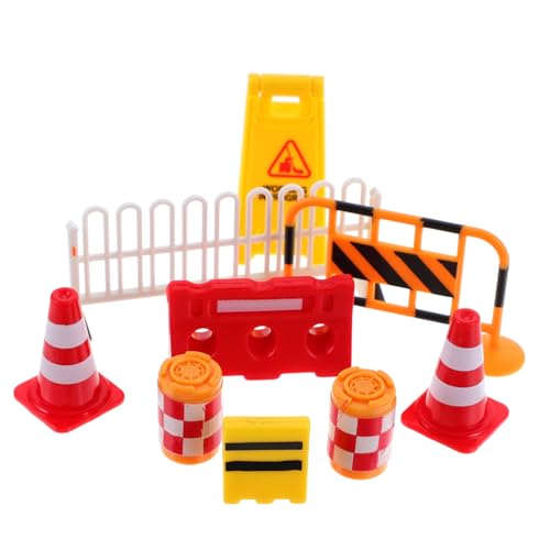 Kisangel Teiliges Set Mini Verkehrszeichen für Lernspielzeug zur Verkehrssicherheit Stabile Modelle für Straßen Simulation und Spielszene zu Besonderen Anlässen von Kisangel
