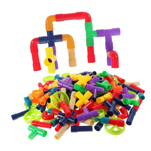 Kisangel Teiliges Steckteil aus Buntem Kunststoff Großes Steckspielzeug Feinmotorik und Kreativität Pädagogisches Bauspielzeug für Jungen und Mädchen Ab Jahren Zufällige Zufällige Farbe von Kisangel