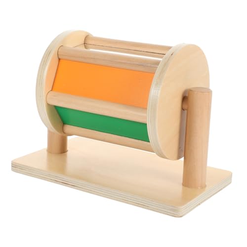 Kisangel Textile Schlagzeug für Montessori Holz Trommel Pädagogisch Farbwechselnd Feinmotorische Sicher und Langlebig für Junge Mädchen und Kleinkinder von Kisangel