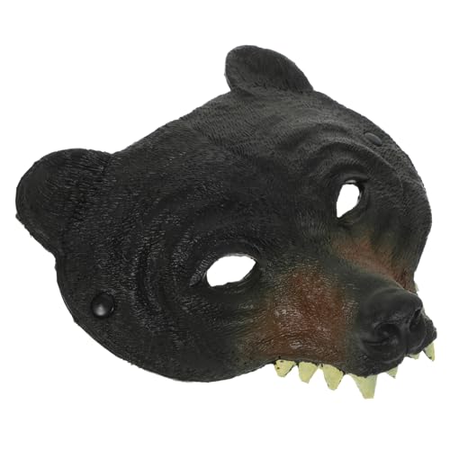 Kisangel Tiermaske Schwarzbär für Kostümpartys Realistische Maskerade Maske für Halloween Karneval Cosplay und Themenfeiern für Geburtstagsfeiern und Tanzshows von Kisangel