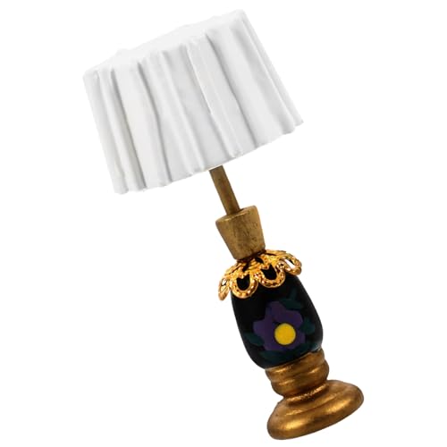 Kisangel Tischlampe Für Puppenhaus Charmante Holzlampe Als Dekoratives Accessoire Für Mikroszenen Für Schlafzimmer Wohnzimmer Und Arbeitszimmer von Kisangel