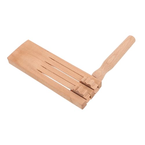 Kisangel Traditionelle Holz Ratsche Rassel Lauter Party Geräuschmacher für Sportveranstaltungen Musikalisches Lernspielzeug Rhythmus und Hand Auge Koordination bei Kindern Natürlicher von Kisangel