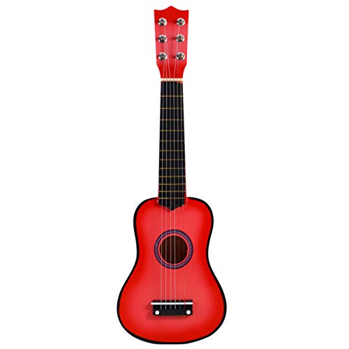 Kisangel Tragbare Holz Akustikgitarre für Kleine Einfach für Anfänger Kreative Geschenkidee Rosa Farbton Kisangel Tragbare Holz Akustikgitarre für Kleine Einfach für Anfänger Kreative Geschenkidee Rosa Farbton von Kisangel
