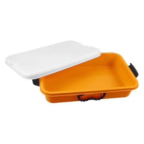 Kisangel Tragbare Sandkastenbox aus Robustem Kunststoff mit Deckel Multifunktionale Aufbewahrungsbox und Sandspielwanne für Indoor und Bastelbedarf Gelb Kisangel Tragbare Sandkastenbox aus Robustem Kunststoff mit Deckel Multifunktionale Aufbewahrungsbox und Sandspielwanne für Indoor und Bastelbedarf Gelb von Kisangel
