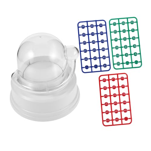 Kisangel Tragbarer Lotterieautomat Halloween Bingo Spiel Bingo Automat Mit Kugeln Party Lotto Kugelspiel Aus von Kisangel