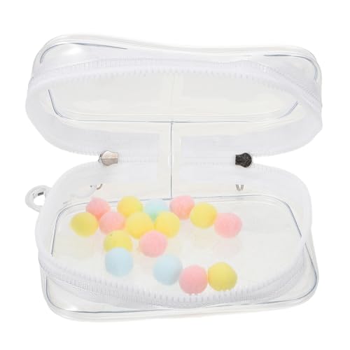 Kisangel Transparente Aufbewahrungstasche für Kleine Puppen mit Schlüsselanhänger Doppelseitigem Reißverschluss Dickem Material Tragbarer Organizer für Plüschtiere und Sammlerstücke Kisangel Transparente Aufbewahrungstasche für Kleine Puppen mit Schlüsselanhänger Doppelseitigem Reißverschluss Dickem Material Tragbarer Organizer für Plüschtiere und Sammlerstücke von Kisangel