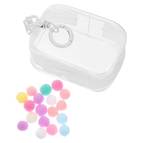 Kisangel Transparente PVC-Aufbewahrungstasche Für 3D-Figuren Mit Schlüsselanhänger, Mini-Figuren-vitrine, Transparente Aufbewahrungstasche Für Figuren, Puppen-Aufbewahrungstasche, von Kisangel