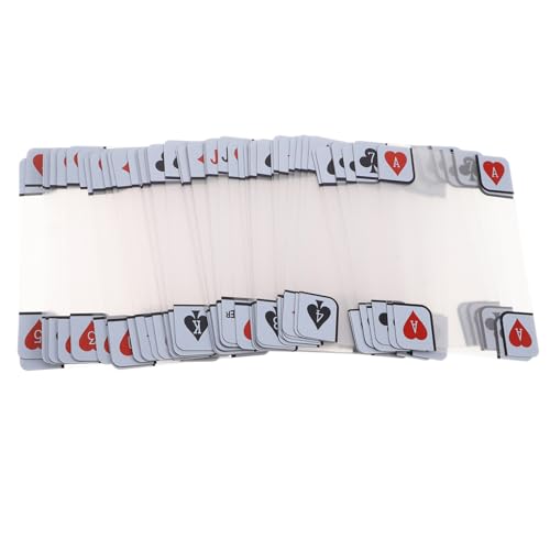 Kisangel Transparente Spielkarten Wasserdichtes Anti-Cheating Pokerdeck mit Matter Oberfläche Robustes Kunststoff-Design für Freizeit Wettkampf und Outdoor-Spiele Kisangel Transparente Spielkarten Wasserdichtes Anti-Cheating Pokerdeck mit Matter Oberfläche Robustes Kunststoff-Design für Freizeit Wettkampf und Outdoor-Spiele von Kisangel