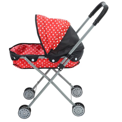 Kisangel Trolley- Puppenwagen für Kleinkinder von 1 bis 3 Jahren Babypuppe mit Kinderwagen puppenwagen Buggy kinderpuppenwagen -Babyzubehör für Puppen Puppensachen von Kisangel