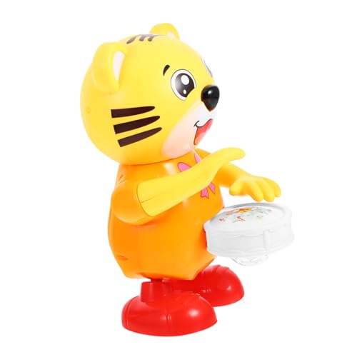 Kisangel Trommelroboter Tierlernball Hüpfball Zum Krabbeln Für 0 3 Monate Entenfiguren Tanzen Interaktiv Für Tiere Kunststoff Orange von Kisangel