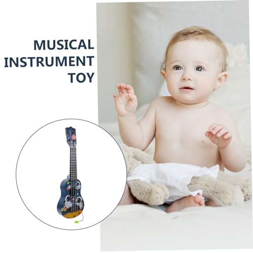 Kisangel Ukulele Kleines Musikalisches Lerninstrument für Kleinkinder Kindgerechte Ukulele Gitarre Modell Fördert Fingerfertigkeit und Musikalische Früherziehung Space Design von Kisangel