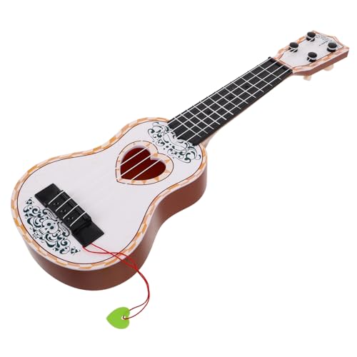 Kisangel Ukulele Musikspielzeug Ukulele Beige Kunststoff von Kisangel