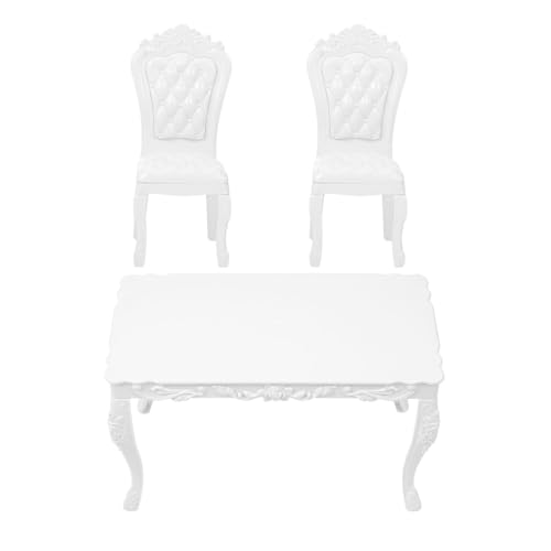 Kisangel Umweltfreundliches Miniatur Puppenhaus Möbelset Tisch und Stühle Detailreiche Praktische Wohnzimmereinrichtung für Puppenhaus Zubehör für Mini Szenen und Modellbau Kisangel Umweltfreundliches Miniatur Puppenhaus Möbelset Tisch und Stühle Detailreiche Praktische Wohnzimmereinrichtung für Puppenhaus Zubehör für Mini Szenen und Modellbau von Kisangel