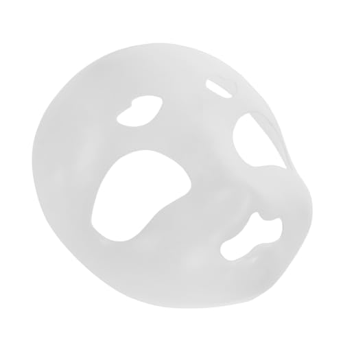 Kisangel Unbemalte Weiße Fursuit Kopfmaske Leichte DIY Tierkostüm-maske Komfortable Cosplay Basismaske für Halloween Karneval Kawaii Verkleidung und Maskerade-party von Kisangel