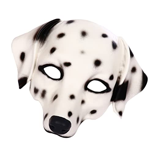 Kisangel Unisex Weiße Hundemaske für Party Dress Up Lustige Kostüm Requisite für Halloween und Bühnenaufführungen von Kisangel