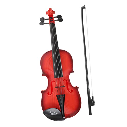 Kisangel Violine Kleinkindinstrument Musikinstrumente akustische Violine Geigenzubehör Kindergeige für anfänger Violine Musikspielzeug Kindermusikinstrument Plastik Hellbraun Kisangel Violine Kleinkindinstrument Musikinstrumente akustische Violine Geigenzubehör Kindergeige für anfänger Violine Musikspielzeug Kindermusikinstrument Plastik Hellbraun von Kisangel