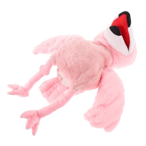 Kisangel Vogel Plüsch Handpuppe Interaktive Flamingo Handpuppe für Geschichtenerzählen Frühpädagogisches aus Weicher für Lernzentren von Kisangel