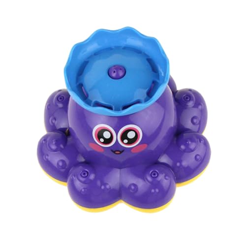 Kisangel Wasserquadrat- - Schwimmendes Badewannenspielzeug Sprühwasserspielzeug Oktopus-Badespielzeug elektronisches Sprühgerät Badewannenspielzeug für Violett von Kisangel