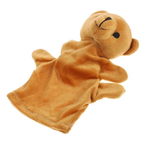 Kisangel Weiche Plüsch Bär Handpuppe mit Fünf Fingeröffnungen Interaktives Erzählspielzeug für Junge Mädchen Monate Fördert Kreativität Sprachentwicklung und Eltern Junge Mädchen Bindung von Kisangel
