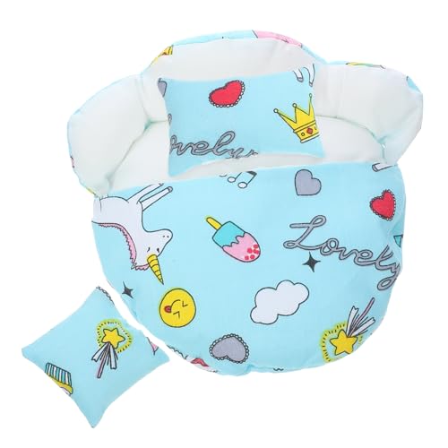 Kisangel Weicher Puppenschlafsack Kissen Niedliches Design Langlebig und Farbecht Einfach Auszuziehen Zubehör für Puppenbett und Dekoration Kisangel Weicher Puppenschlafsack Kissen Niedliches Design Langlebig und Farbecht Einfach Auszuziehen Zubehör für Puppenbett und Dekoration von Kisangel
