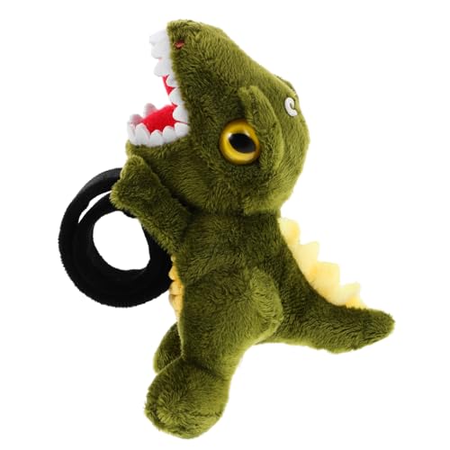 Kisangel Weiches Dinosaurier Motorrad Deko Plüschtier Langlebige Grüne Dinosaurier Figur Einfache Befestigung für Lenker Kreative Kinderparty Geschenkidee Vielseitiges Kuscheltier Zubehör von Kisangel