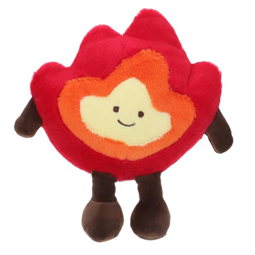 Kisangel Weiches Plüsch Feuerholz Kuscheltier Cartoon Flauschiges Flame Design Kissen Wohnkultur für Zuhause von Kisangel