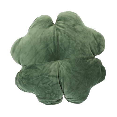Kisangel Weiches Vierblättriges Kleeblatt Kissen Cartoon Kuschelkissen für Sofa und Schlafzimmer Hautfreundlich Dekorativ als für Freunde Geeignet von Kisangel