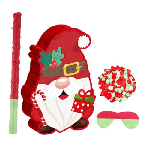 Kisangel Weihnachts-piñata Gnom Design mit Befüllöffnung und Stabilem Aufhänger Festliche Partydekoration für Drinnen und Draußen als Foto-requisite und Platzsparende Hängedeko Kisangel Weihnachts-piñata Gnom Design mit Befüllöffnung und Stabilem Aufhänger Festliche Partydekoration für Drinnen und Draußen als Foto-requisite und Platzsparende Hängedeko von Kisangel