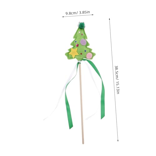 Kisangel Weihnachtsbaum Förmiger Feenstab für Sicheres Vielseitiges Party und Bühnenaccessoire mit Dekorativem Band für Weihnachtsfeiern und Festliche Auftritte Kisangel Weihnachtsbaum Förmiger Feenstab für Sicheres Vielseitiges Party und Bühnenaccessoire mit Dekorativem Band für Weihnachtsfeiern und Festliche Auftritte von Kisangel