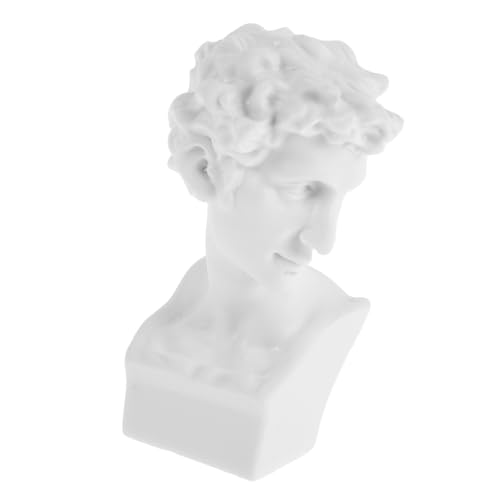 Kisangel Miniatur-Statue Aus Kunstharz Weiße Büste Für Puppenhausmöbel Puppenhaus-Requisiten Miniatur-Dekoration Skulptur Für Schreibtisch Und Regal von Kisangel