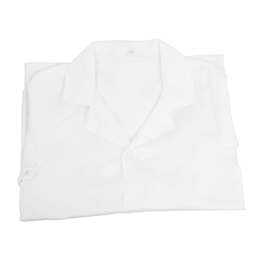 Kisangel Weißer Kittel für Professional Laborkittel Kostüm Mantel Kindermäntel Baumwolle kinderschürze kinderarzt weißer Laborkittel Verkleiden Sie Sich für Jungen Polyester von Kisangel
