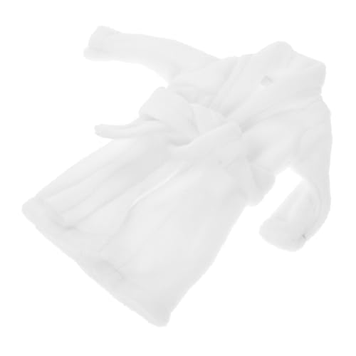 Kisangel Weißer Miniatur Bademantel für Puppen Festliches Accessoire für Dolls Eleganter Puppen Bademantel Zubehör für Weihnachtsfeiern Kisangel Weißer Miniatur Bademantel für Puppen Festliches Accessoire für Dolls Eleganter Puppen Bademantel Zubehör für Weihnachtsfeiern von Kisangel