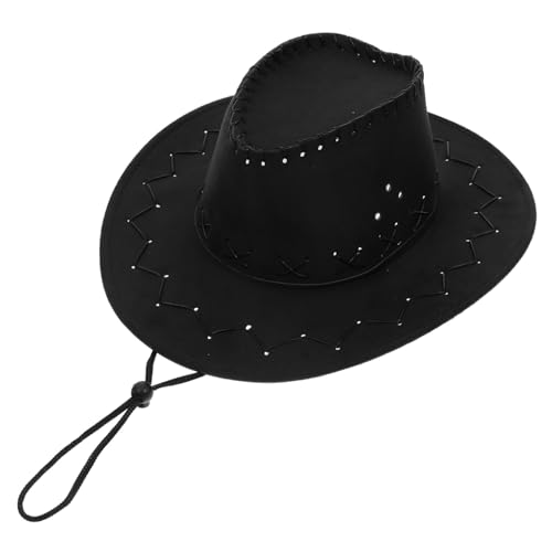 Kisangel Western Cowboy Hut Schwarz Kindergröße UV Schutz Vielseitig Outdoor Festival Zubehör für Mädchen Jungen Kisangel Western Cowboy Hut Schwarz Kindergröße UV Schutz Vielseitig Outdoor Festival Zubehör für Mädchen Jungen von Kisangel