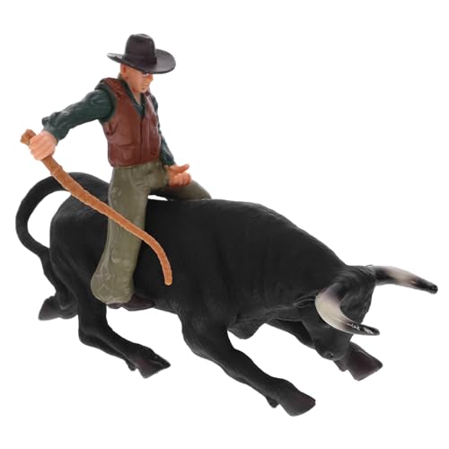 Kisangel Western Craft Bull and Bullfighter Figurine Realistisches Lebensechtes Modell aus Robustem Kreatives für Junge Mädchen Dekoratives Desktop Accessoire Kisangel Western Craft Bull and Bullfighter Figurine Realistisches Lebensechtes Modell aus Robustem Kreatives für Junge Mädchen Dekoratives Desktop Accessoire von Kisangel