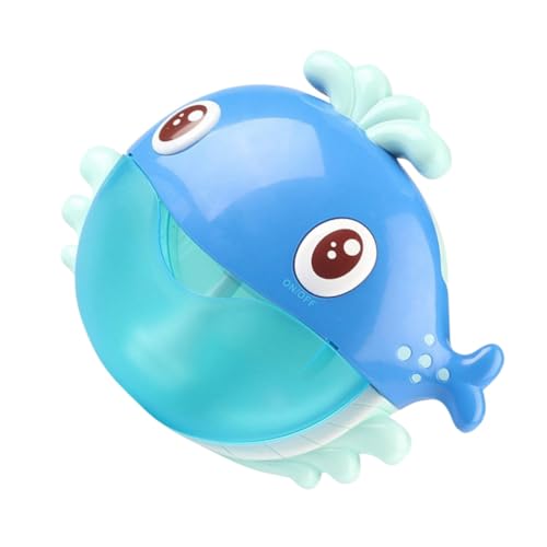 Kisangel Whale Bubble Machine Kinderblasenmacher Schwimmendes für die Babybadewanne Seifenblasenmacher für Badespielzeug Blase Badewanne Plastik Blau von Kisangel