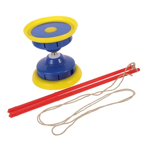 Kisangel Wiederverwendbares Diabolo Mit Achsen Traditionelles Für Erwachsene Und Handsticks Und Schnur Stäbe Zufälliger Farbe Für Fitness von Kisangel
