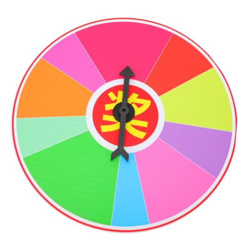 Kisangel Wiederverwendbares Party Spielrad zum Drehen für Gewinnspiele und Leichtes Praktisches Spielprop für Geburtstagsfeiern Hochzeiten Weihnachts Familienpartys von Kisangel