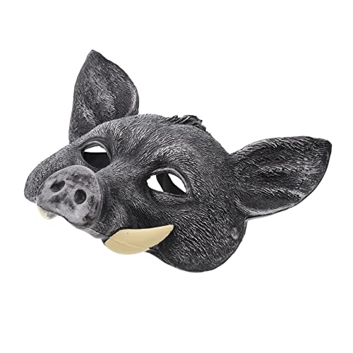 Kisangel Wildschwein Maske aus PU für Halloween Tiermaske für Cosplay und Partydekoration Exquisites Design Langlebig und Angenehm zu Festlichkeiten und Kreative Kisangel Wildschwein Maske aus PU für Halloween Tiermaske für Cosplay und Partydekoration Exquisites Design Langlebig und Angenehm zu Festlichkeiten und Kreative von Kisangel