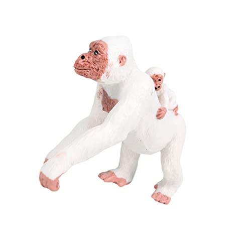 Kisangel Wildtiermodell Kleinkind Kinderspielzeug Affenmodell Affen-Ornamente Weiß Kisangel Wildtiermodell Kleinkind Kinderspielzeug Affenmodell Affen-Ornamente Weiß von Kisangel