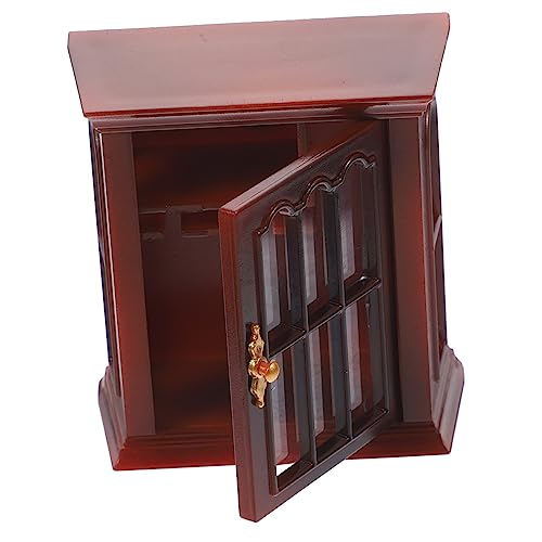 Kisangel Wohnzimmer Kleiner Schrank Living Room Decoration wohnzimmerdeko Handwerksmaterialien Dollhouse Furniture handystativ Regal Modellpuppe Miniaturen Miniaturmöbel Mini Möbel Plastik von Kisangel
