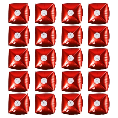 Kisangel Würfel-Folienballons: 20 Würfelballons Für Partydekorationen Aluminiumfolien-Dekorationen Partyzubehör Für Geburtstagsfestivals Und Mottopartys Für Erwachsene Spieleabende Kisangel Würfel-Folienballons: 20 Würfelballons Für Partydekorationen Aluminiumfolien-Dekorationen Partyzubehör Für Geburtstagsfestivals Und Mottopartys Für Erwachsene Spieleabende von Kisangel