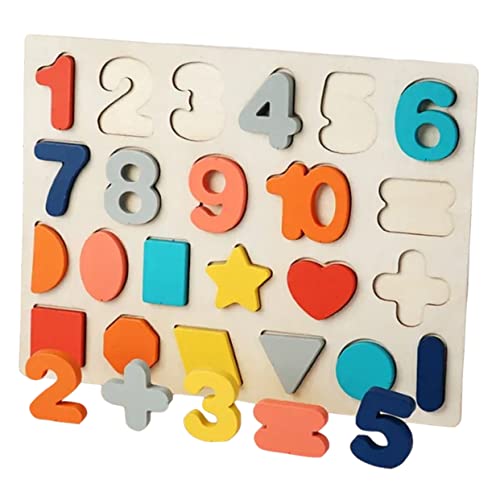 Kisangel Zahlen-Alphabet-Puzzle Puzzle kinderpuzzle holzspielsachen kinderspielzeug kinderknallzeug nummerieren Holzklötze Perle einfädeln Anzahl Holzklötze hölzern Colorful von Kisangel
