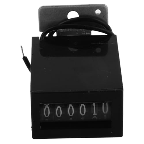 Kisangel Zubehör für Kranmaschinen Menschen Zähler Clicker Präzisionszähler Zahlenklickzähler Handzähler Fingerklickzähler digitaler Zeilenzähler manueller Gegenklicker Plastik Black von Kisangel